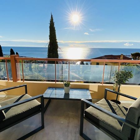 Le Vigia-Vue Mer-Terrasse-Climatisation-Parking Menton Luaran gambar
