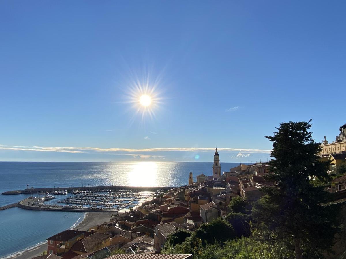 Le Vigia-Vue Mer-Terrasse-Climatisation-Parking Menton Luaran gambar