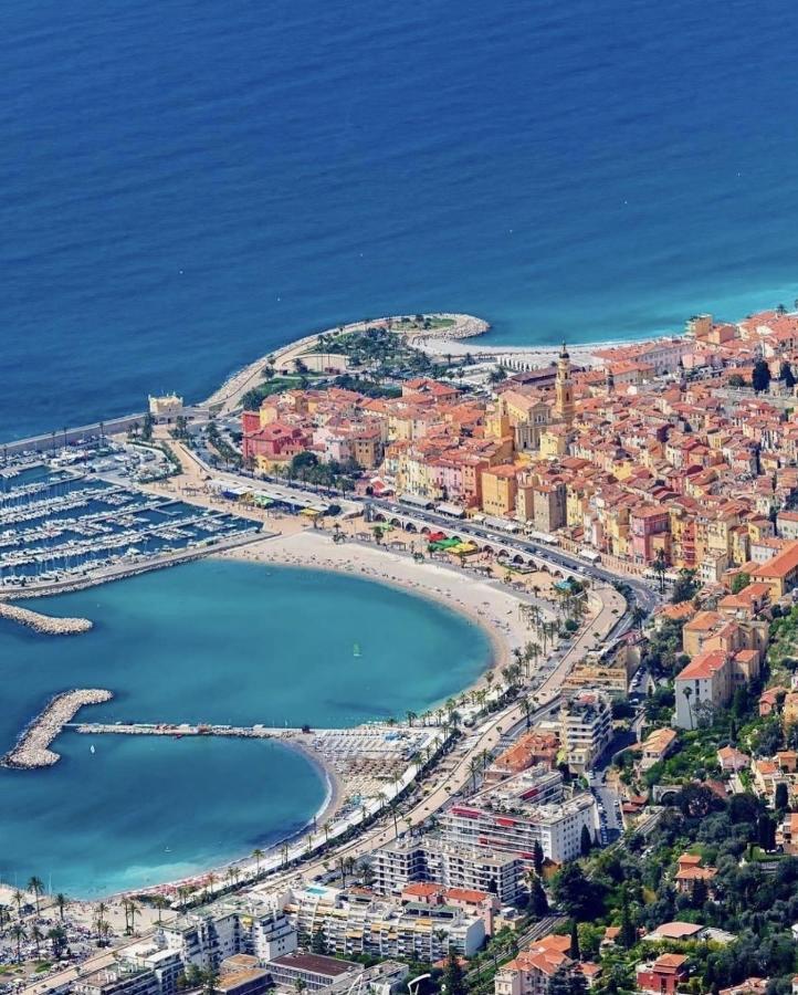 Le Vigia-Vue Mer-Terrasse-Climatisation-Parking Menton Luaran gambar
